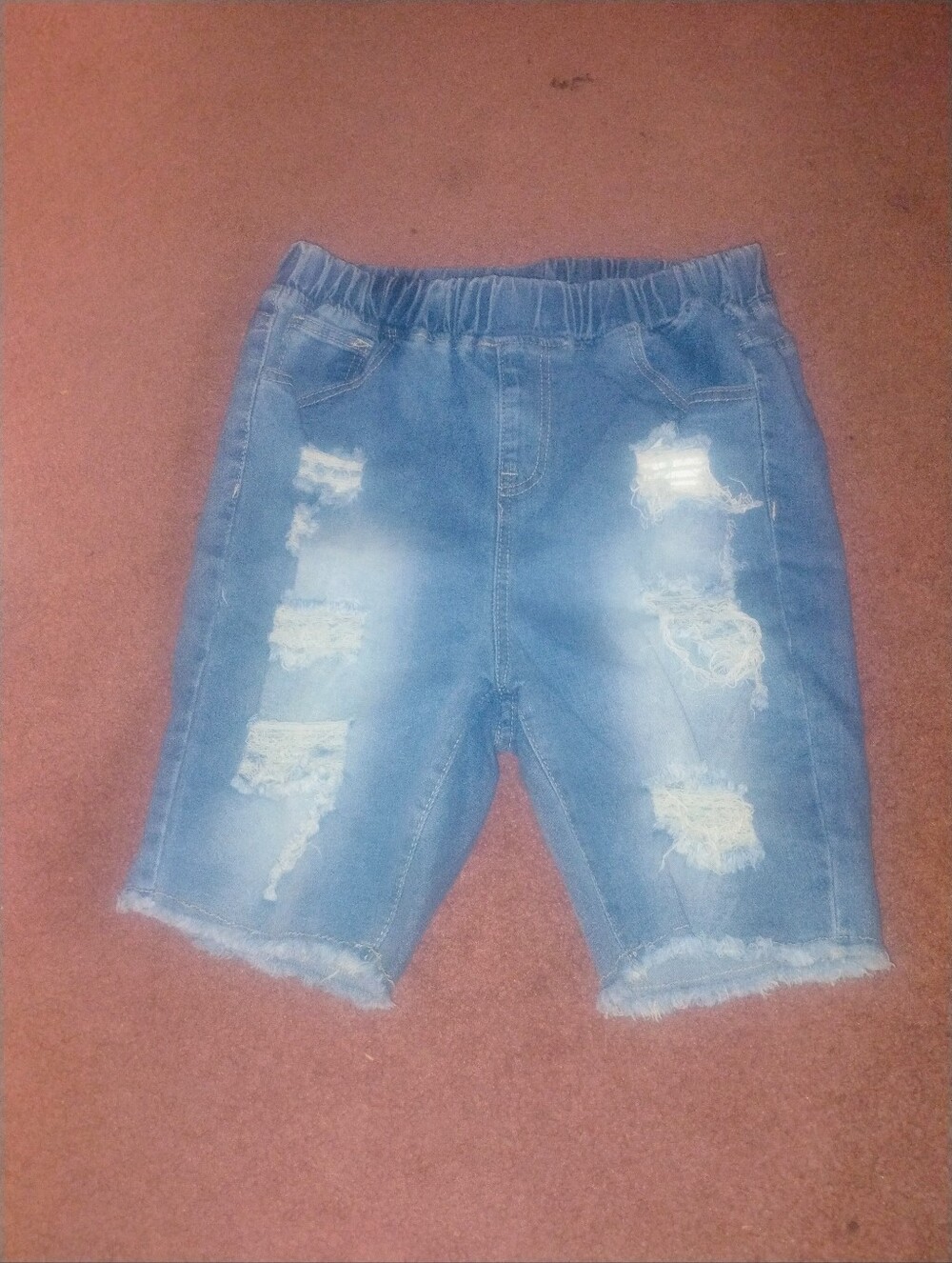 Shein Distressed Stretchy Shorts